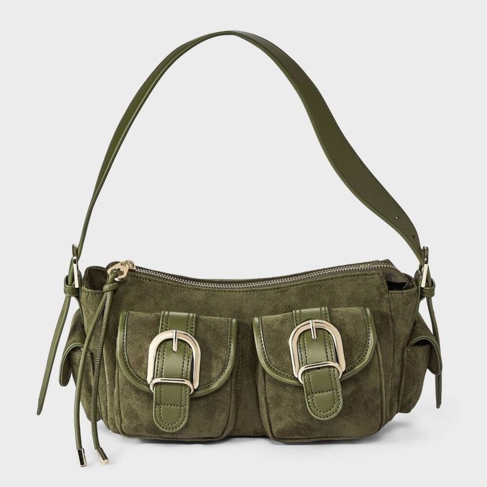 Cargo Buckle Pocket Shoulder Bag - Universal Thread Green